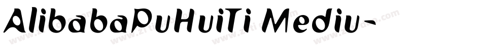 AlibabaPuHuiTi Mediu字体转换